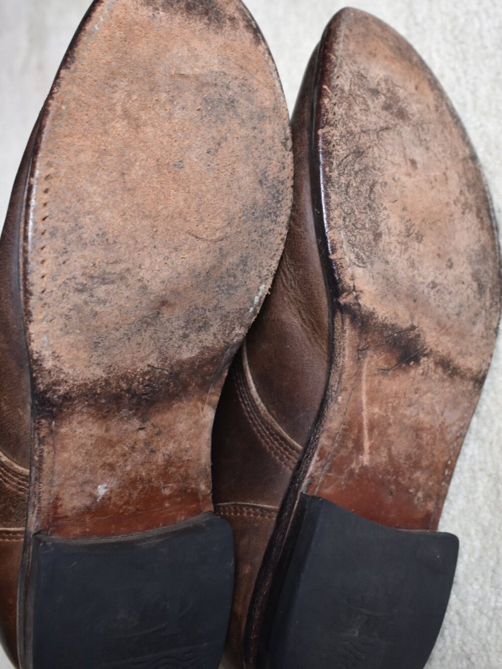 Vintage Womens Brown Justin Lace Up Western Boots Sz 6.5 - Picture 8 of 15